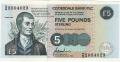 Clydesdale Bank Plc 1 And 5 And 10 Pounds From 1982 5 Pounds, 21. 7.1996